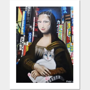 Monalisa cyberpunk in Tokyo Posters and Art